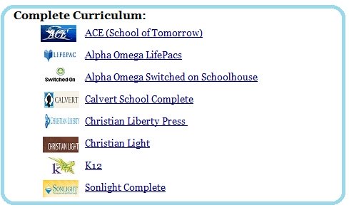 homeschool curriculum choices - complete homeschool curriculum
