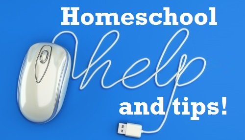 homeschool help and tips graphic