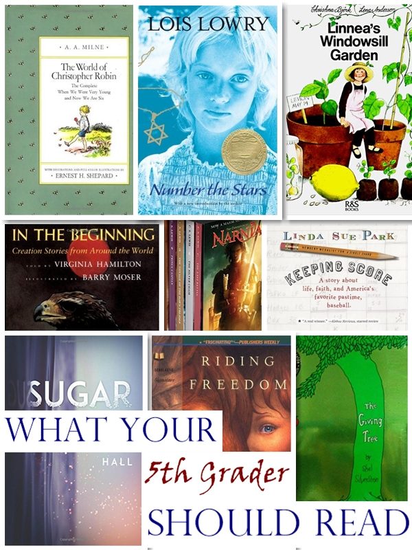 Recommended 5th Grade Reading List - Homeschool Curriculum