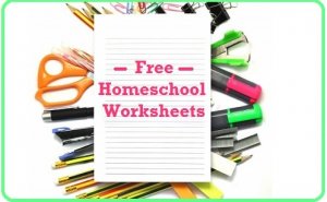 Free Homeschooling Worksheets - Homeschool Curriculum