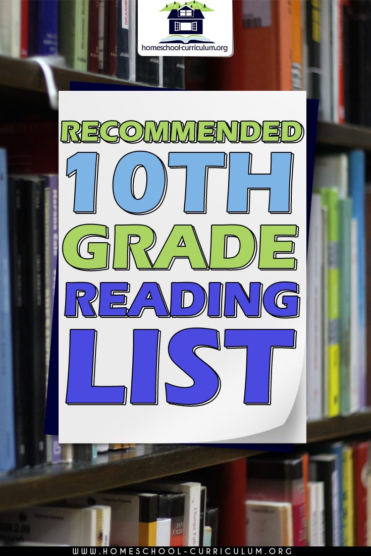 10th Grade Reading List Homeschool Curriculum